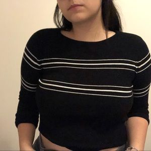 Black and White stripe sweater from zara